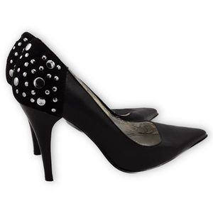 Steve Madden Black Studded Heals